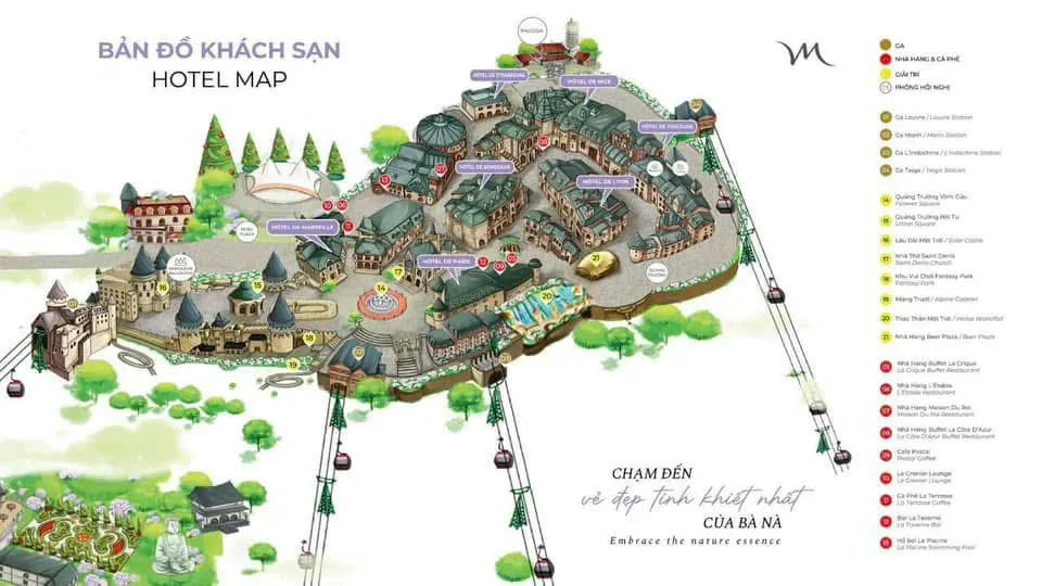 Không gian nghỉ dưỡng tại Bà Nà Hill