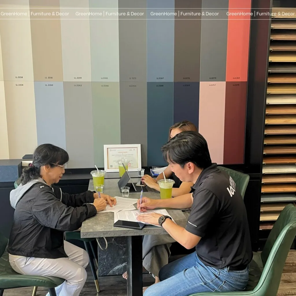 Hoạt động tư vấn khách hàng tại Nội thất GreenHome hình 4