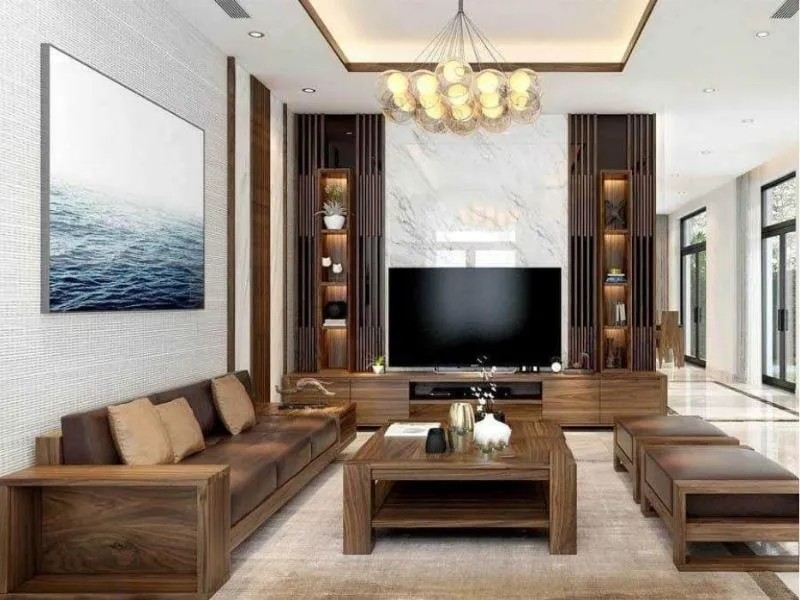 Vách ngăn kèm bệ để cây xanh tạo góc thư giãn gần gũi thiên nhiên