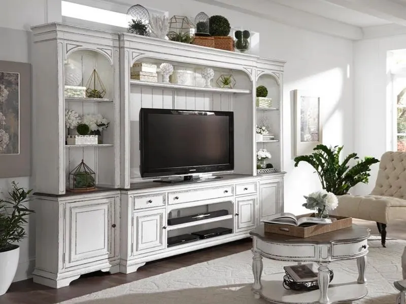 Chọn kích thước vách ngăn kệ tivi theo không gian