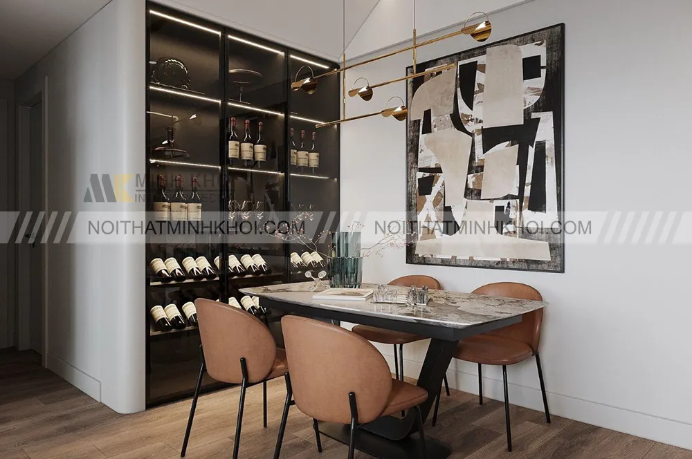 Lưu ý khi chọn mua tủ rượu âm tường phòng khách