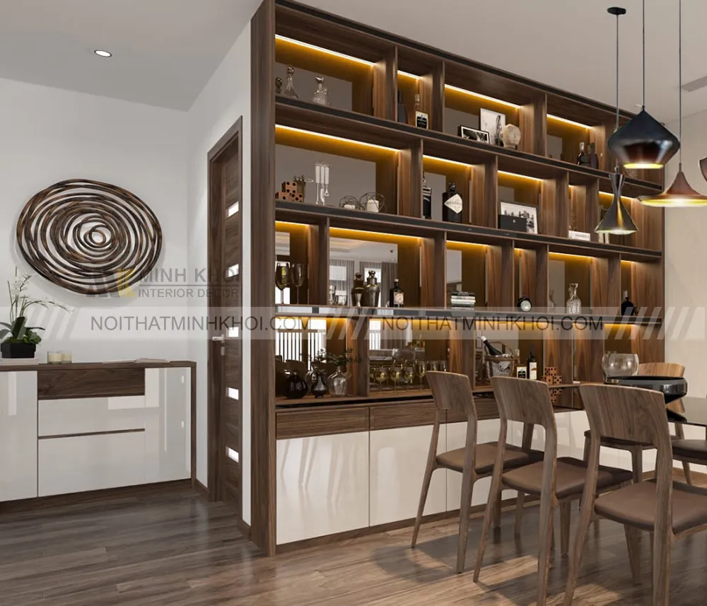 Lưu ý khi chọn mua tủ rượu âm tường phòng khách