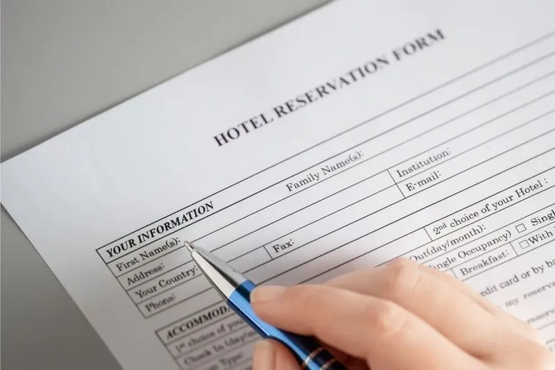 Phiếu xác nhận đặt phòng khách sạn là một văn bản và tài liệu gửi tới khách hàng