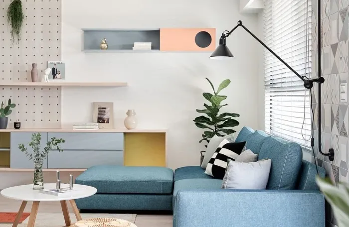 Phối màu sơn phòng khách cho gia chủ có gu thẩm mỹ