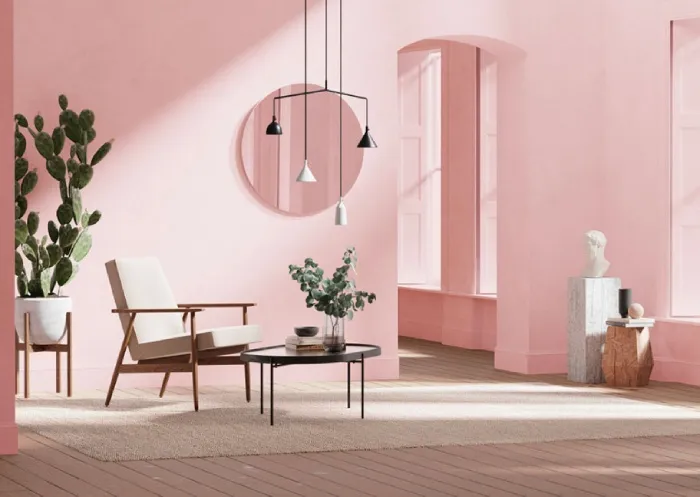 Phối màu sơn phòng khách cho gia chủ mệnh Hỏa