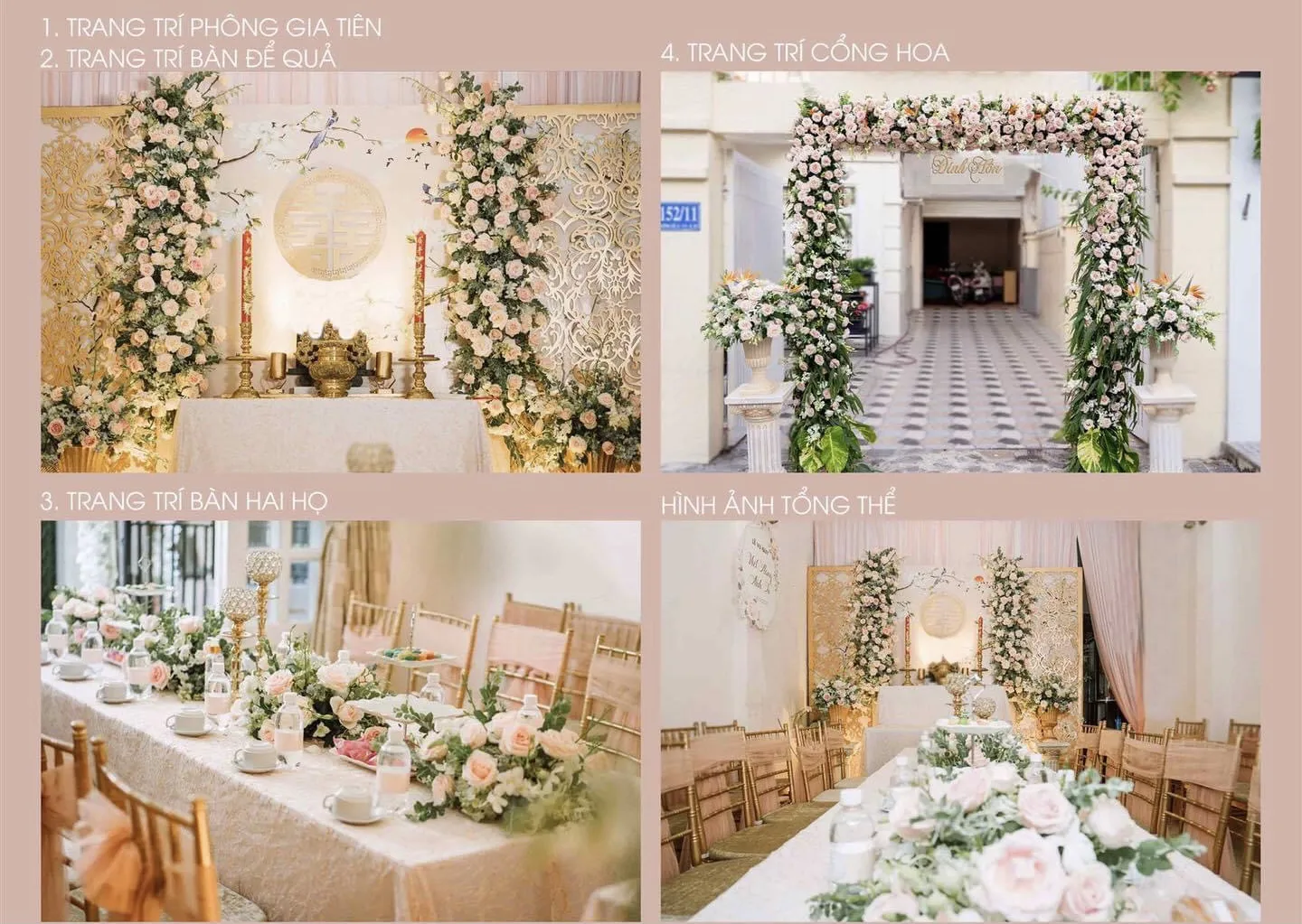 Trang trí gia tiên Yame Wedding