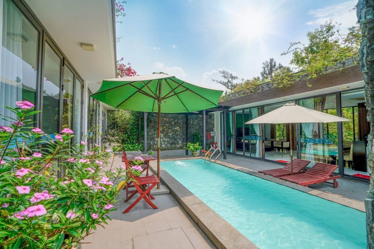 Villa Flamingo Đại Lải 2 phòng ngủ có hồ bơi riêng