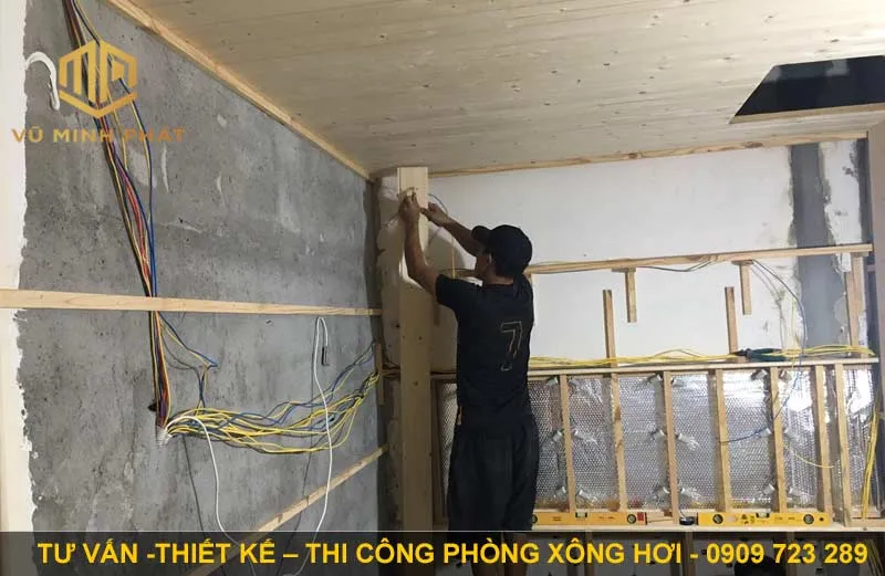 Vũ Minh Phát thi công phòng xông hơi