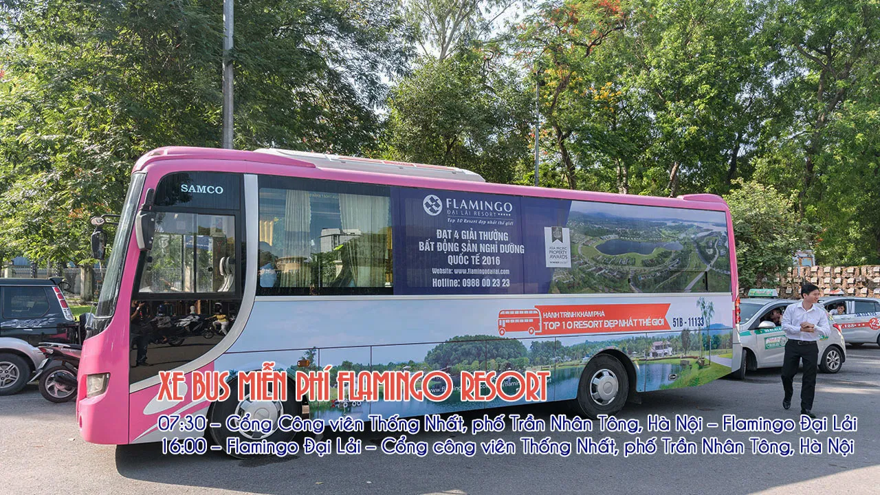Xe bus miễn phí Hà Nội – Flamingo Đại Lải